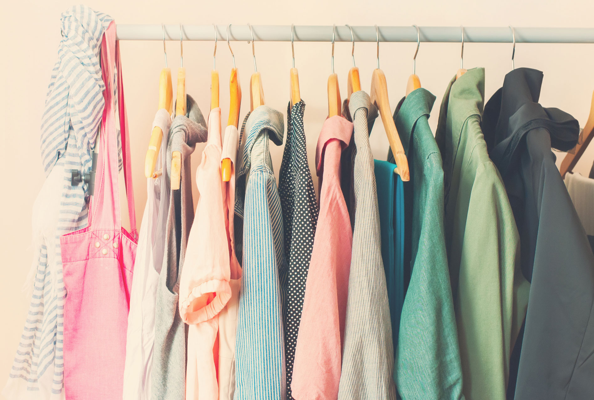 Clothing on a rack thumbnail