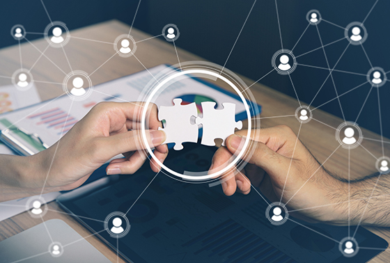 Puzzle piece collaboration thumb